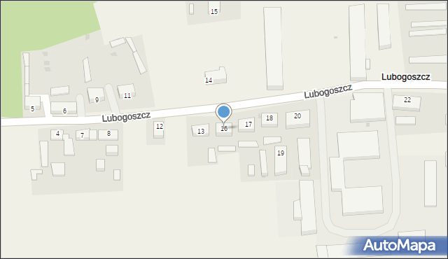 Lubogoszcz, Lubogoszcz, 16, mapa Lubogoszcz