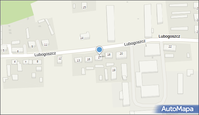 Lubogoszcz, Lubogoszcz, 17, mapa Lubogoszcz