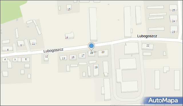 Lubogoszcz, Lubogoszcz, 18, mapa Lubogoszcz