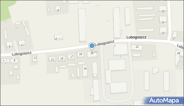 Lubogoszcz, Lubogoszcz, 20, mapa Lubogoszcz