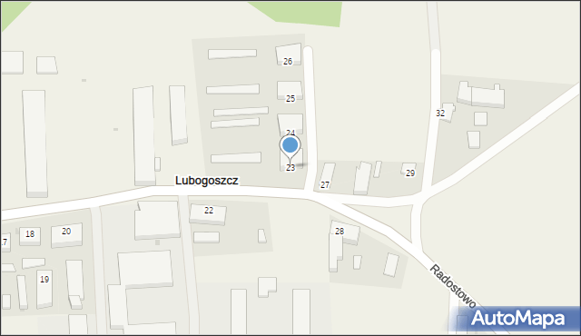 Lubogoszcz, Lubogoszcz, 23, mapa Lubogoszcz