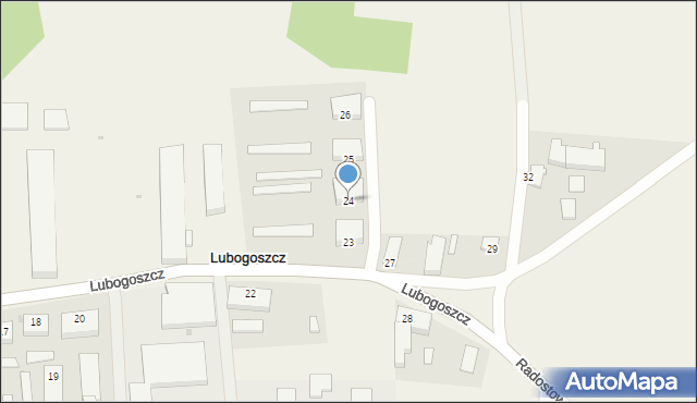 Lubogoszcz, Lubogoszcz, 24, mapa Lubogoszcz