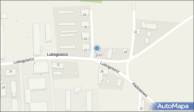 Lubogoszcz, Lubogoszcz, 27, mapa Lubogoszcz