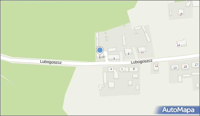 Lubogoszcz, Lubogoszcz, 5, mapa Lubogoszcz