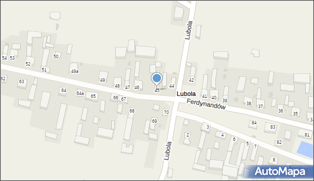 Lubola, Lubola, 45, mapa Lubola