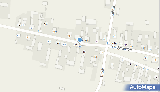 Lubola, Lubola, 67, mapa Lubola