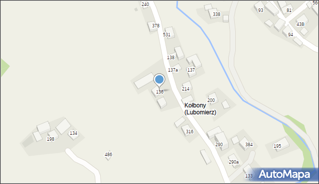 Lubomierz, Lubomierz, 136, mapa Lubomierz