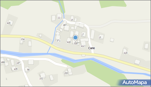 Lubomierz, Lubomierz, 319, mapa Lubomierz