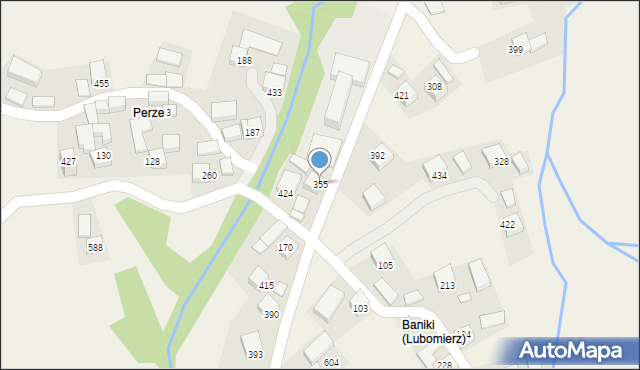 Lubomierz, Lubomierz, 355, mapa Lubomierz