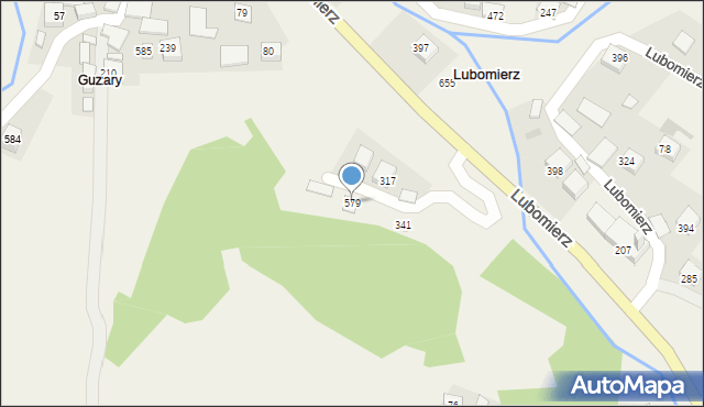 Lubomierz, Lubomierz, 579, mapa Lubomierz