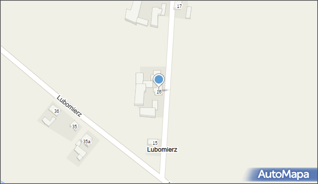 Lubomierz, Lubomierz, 16, mapa Lubomierz