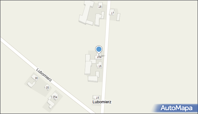 Lubomierz, Lubomierz, 16a, mapa Lubomierz