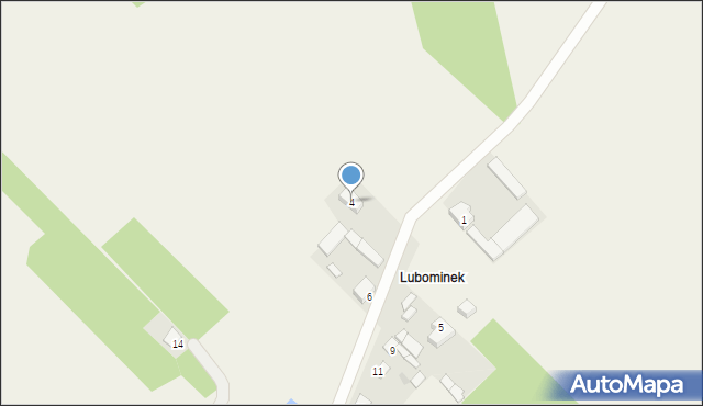 Lubomin, Lubomin, 4, mapa Lubomin