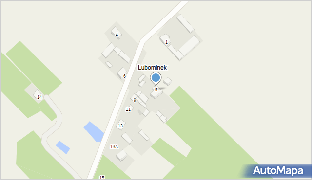 Lubomin, Lubomin, 5, mapa Lubomin