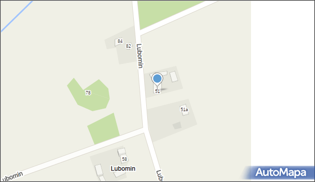 Lubomin, Lubomin, 51, mapa Lubomin
