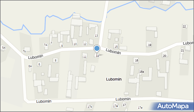 Lubomin, Lubomin, 14, mapa Lubomin