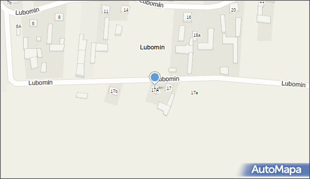 Lubomin, Lubomin, 17A, mapa Lubomin