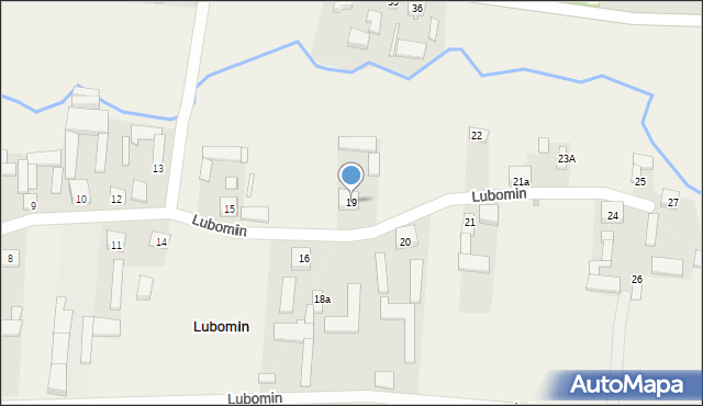 Lubomin, Lubomin, 19, mapa Lubomin