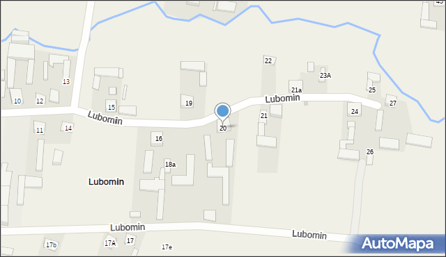 Lubomin, Lubomin, 20, mapa Lubomin