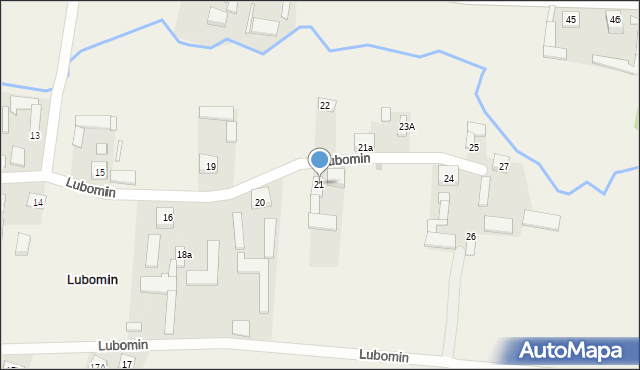 Lubomin, Lubomin, 21, mapa Lubomin
