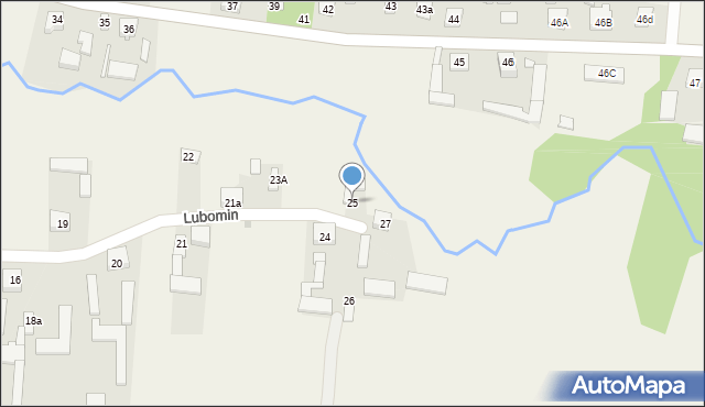 Lubomin, Lubomin, 25, mapa Lubomin