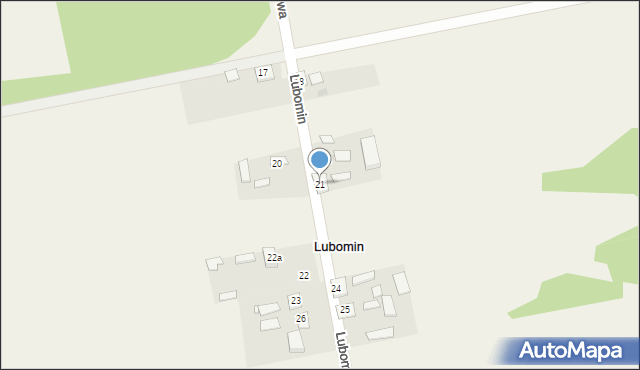 Lubomin, Lubomin, 21, mapa Lubomin