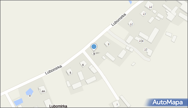 Lubomirka, Lubomirka, 8, mapa Lubomirka
