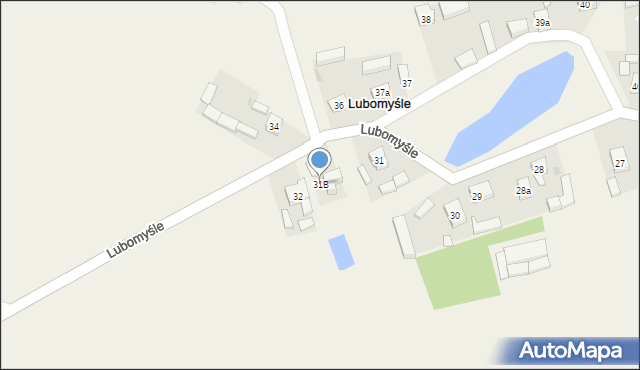 Lubomyśle, Lubomyśle, 31B, mapa Lubomyśle