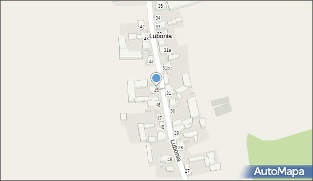 Lubonia, Lubonia, 45, mapa Lubonia