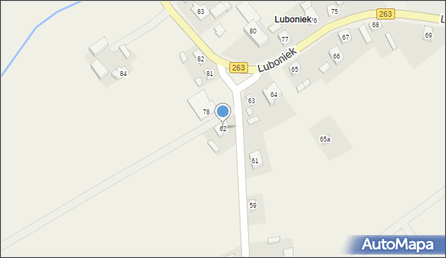 Luboniek, Luboniek, 62, mapa Luboniek
