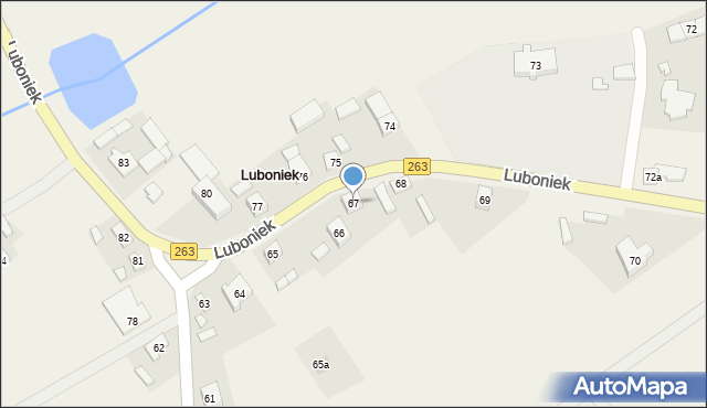 Luboniek, Luboniek, 67, mapa Luboniek