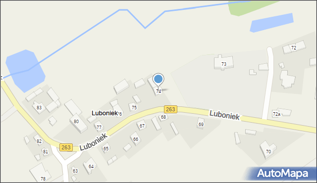 Luboniek, Luboniek, 74, mapa Luboniek