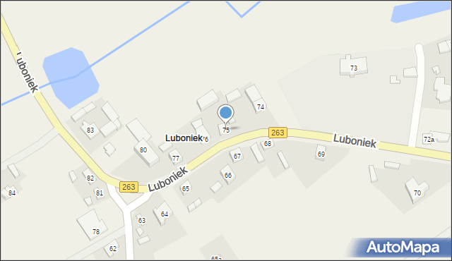 Luboniek, Luboniek, 75, mapa Luboniek