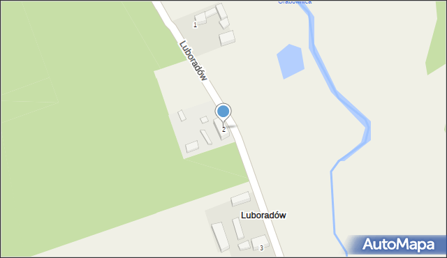 Luboradów, Luboradów, 2, mapa Luboradów