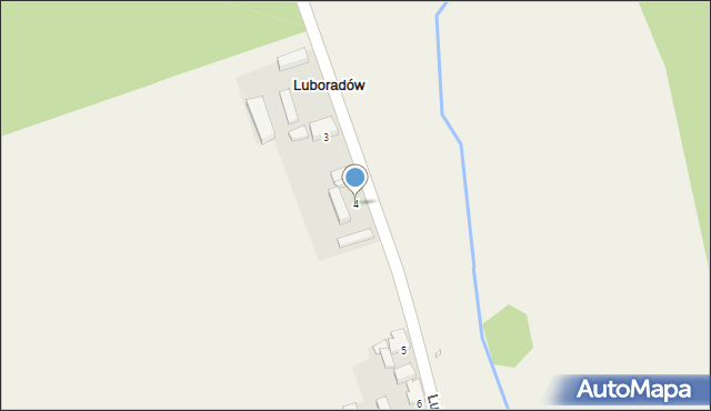 Luboradów, Luboradów, 4, mapa Luboradów