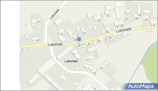 Luboradz, Luboradz, 14, mapa Luboradz