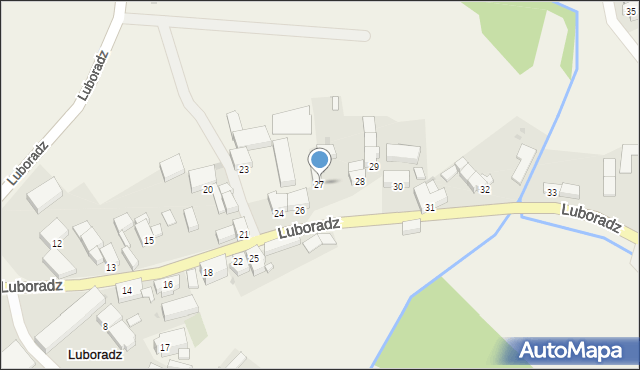 Luboradz, Luboradz, 27, mapa Luboradz