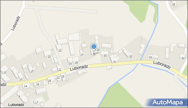 Luboradz, Luboradz, 28, mapa Luboradz