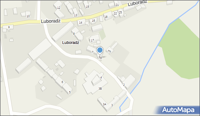 Luboradz, Luboradz, 7A, mapa Luboradz