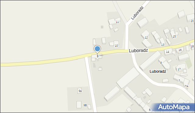 Luboradz, Luboradz, 9, mapa Luboradz