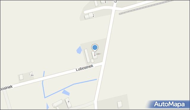 Lubosina, Lubosina, 1, mapa Lubosina