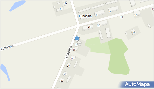 Lubosina, Lubosina, 17, mapa Lubosina