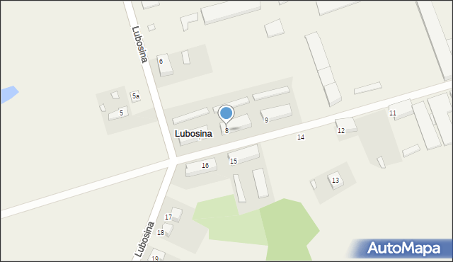 Lubosina, Lubosina, 8, mapa Lubosina