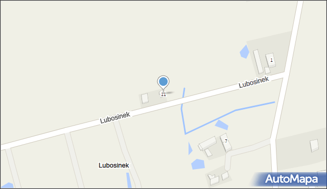 Lubosinek, Lubosinek, 11, mapa Lubosinek