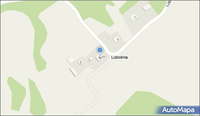 Lubośnia, Lubośnia, 5a, mapa Lubośnia