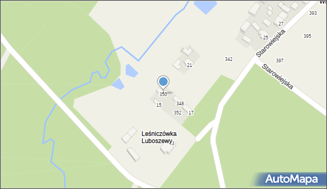 Luboszewy, Luboszewy, 350, mapa Luboszewy