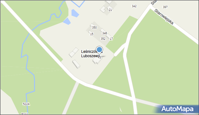 Luboszewy, Luboszewy, 356, mapa Luboszewy