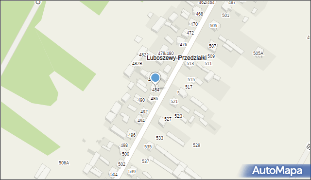 Luboszewy, Luboszewy, 484, mapa Luboszewy