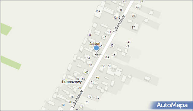 Luboszewy, Luboszewy, 52, mapa Luboszewy
