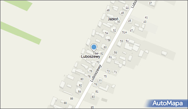 Luboszewy, Luboszewy, 66, mapa Luboszewy